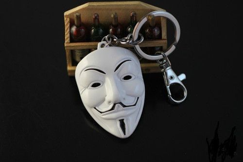 Брелок Маска Гая Фокса Значит Вендетта V for Vendetta.126 Серый 27.45.500 фото