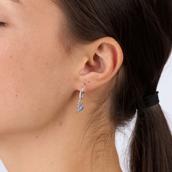 Сережки срібні з підвісками Цефеїда Lavender 925 Zirkon 2749348258 фото