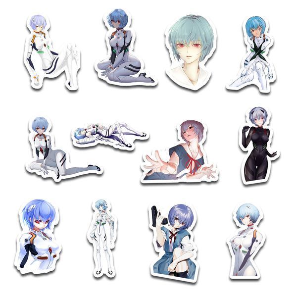Стікерпак Набір наклейок GeekLand Євангеліон Evangelion Аянамі Рей Ayanami Rei 45 штук SP AR 01 SP AR 01 фото