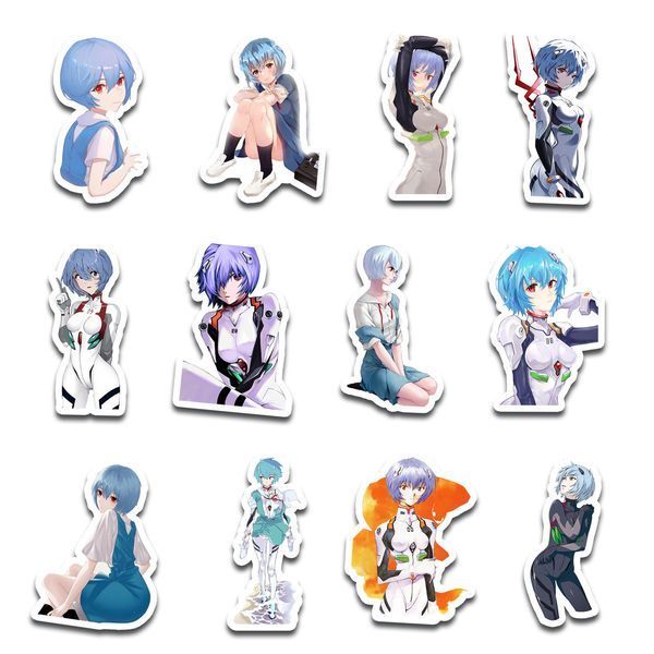 Стікерпак Набір наклейок GeekLand Євангеліон Evangelion Аянамі Рей Ayanami Rei 45 штук SP AR 01 SP AR 01 фото