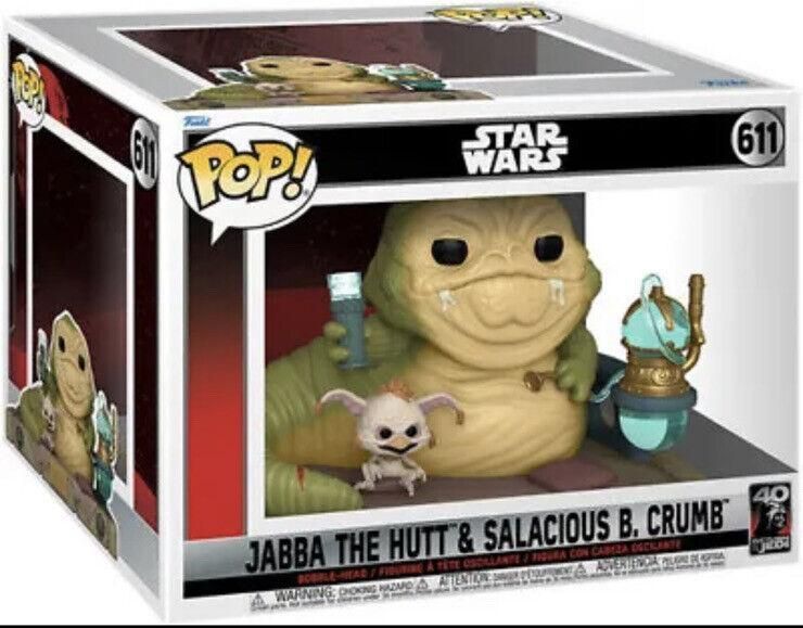 Фігурка Funko Pop Фанко Поп Return of the Jedi 40th Jabba w/salacious&nbsp;Зоряні війни Джабба Хатт 15 см JW 611 JW 611 фото