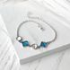 Браслет Ліриди mix Dark Aquamarine 925 17 см+3 см 72-11103S05-5067_1br фото 3