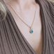 Кулон серебряный 925 Цефеида dark aquamarine 42-11105S05-5078p фото 5