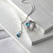 Кулон серебряный 925 Цефеида dark aquamarine 42-11105S05-5078p фото 4