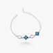 Браслет Ліриди mix Dark Aquamarine 925 17 см+3 см 72-11103S05-5067_1br фото 1