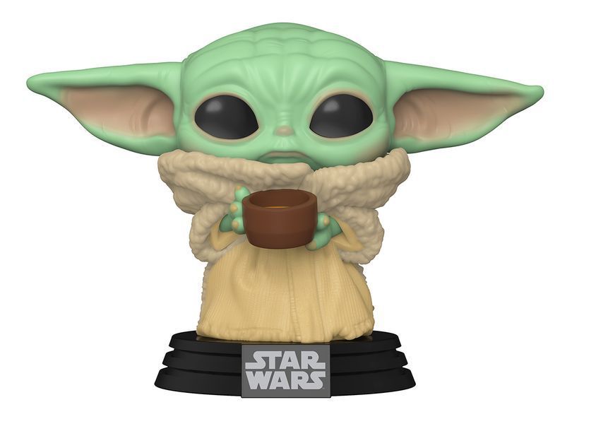 Фигурка Funko Pop Фанко Поп Мандалорец The Child with Cup Малыш Йода с чашкой 10 см&nbsp;SW BY 378 2607246706 фото