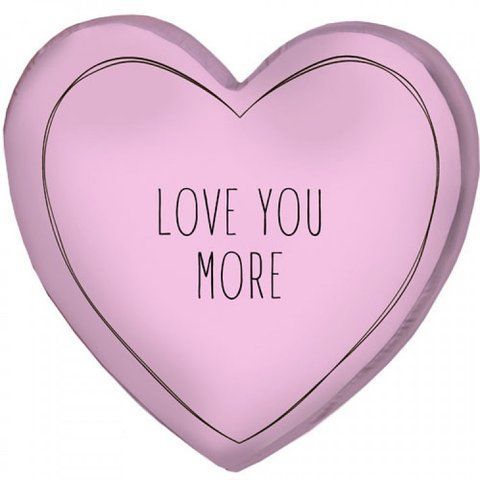 Подушка 3D сердце Love you more 2355727237 фото