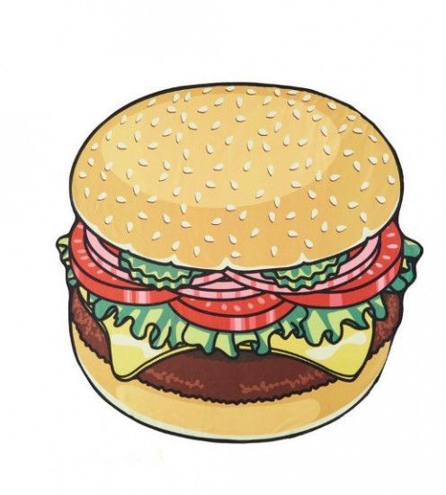 Пляжний килимок Hamburger 143см 121462 фото