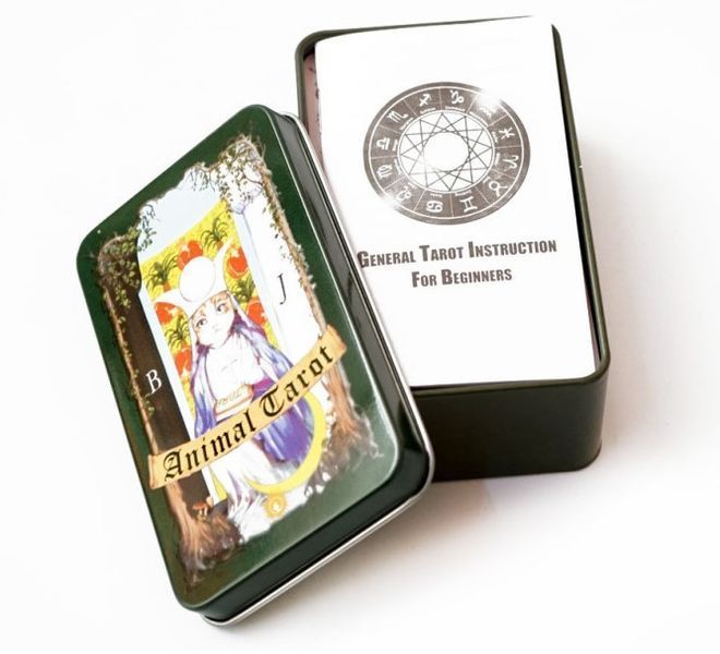 Карты Таро Животных Animal Tarot в металлической коробке 2515654127 фото