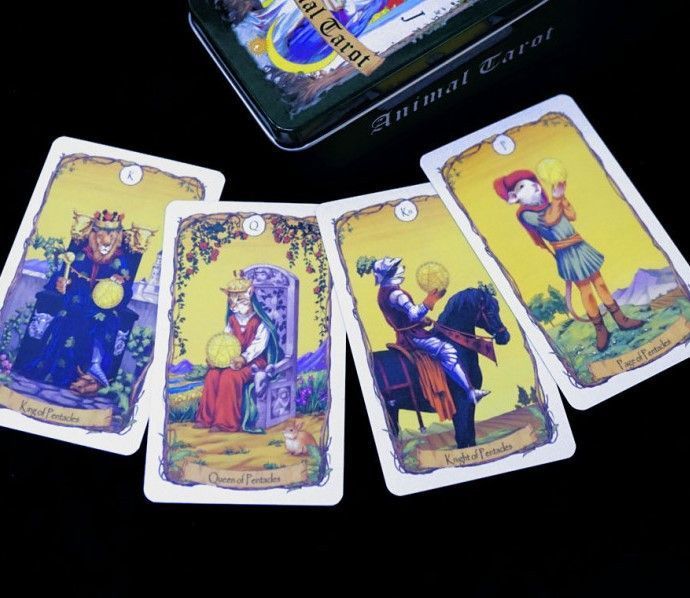 Карты Таро Животных Animal Tarot в металлической коробке 2515654127 фото