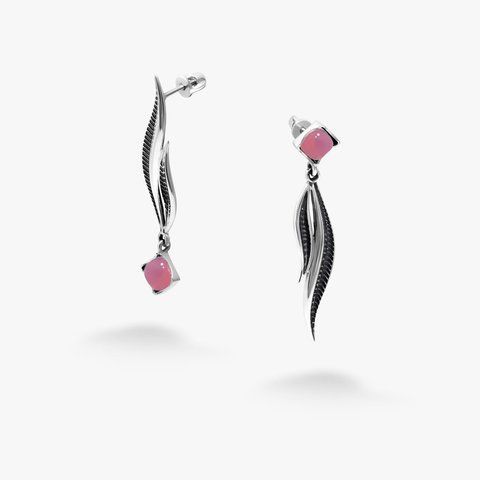 Серьги Вербочка Rose Opal 925 Відображення 138-S12-5141s фото