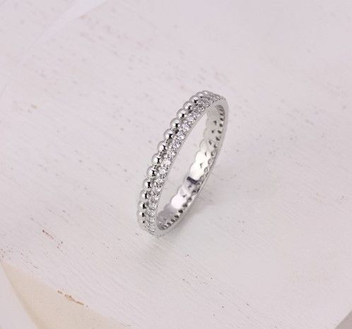 Кольцо серебряное с фианитами Гламур 925 Rhodium 19.5 размер 2564746423 фото