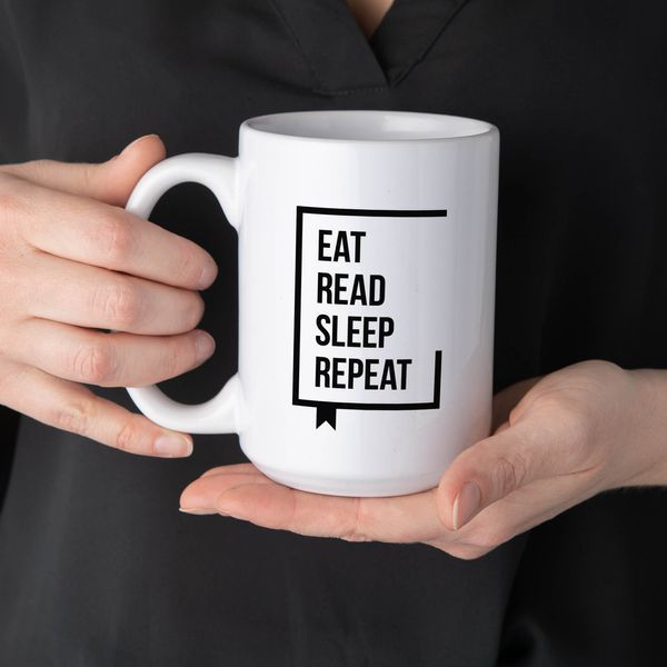 Чашка "Eat Read Sleep Repeat", англійська BD-kruzh-213 фото