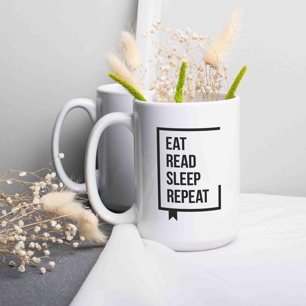 Чашка "Eat Read Sleep Repeat", англійська BD-kruzh-213 фото