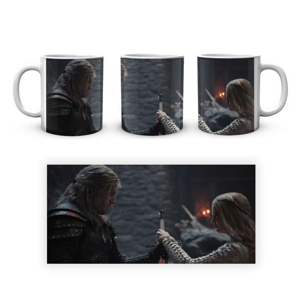 Кружка GeekLand The Witcher Ведьмак Геральт Цири TW 002.018 TW 002.018 фото