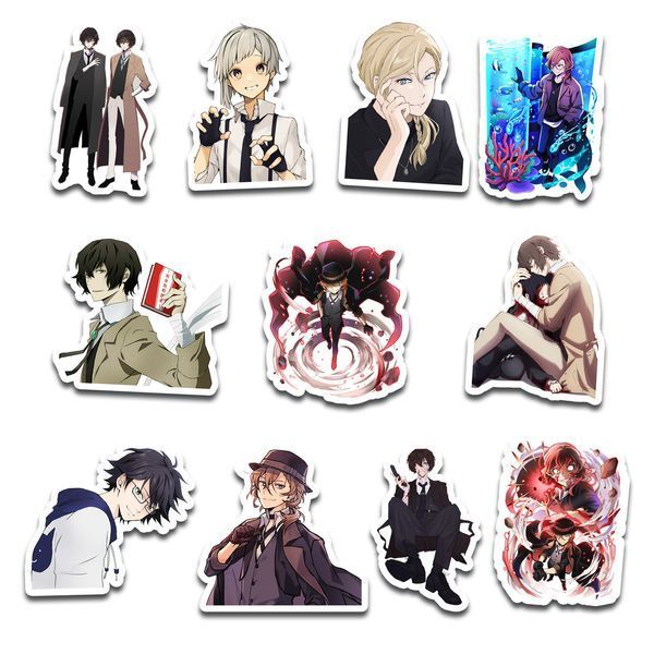 Стікерпак Набір наклейок GeekLand Великий із бродячих псів Bungo Stray Dogs 45 штук SP BSD 01 SP BSD 01 фото