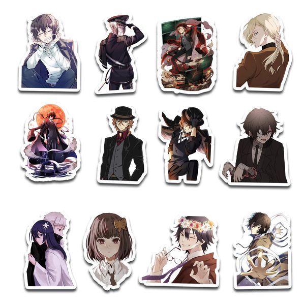 Стікерпак Набір наклейок GeekLand Великий із бродячих псів Bungo Stray Dogs 45 штук SP BSD 01 SP BSD 01 фото