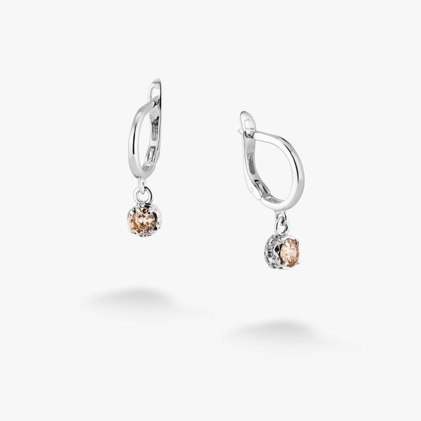 Серьги серебряные с подвесками Цефеида Shampan 925 Zirkon 2749348260 фото