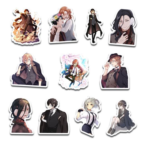 Стікерпак Набір наклейок GeekLand Великий із бродячих псів Bungo Stray Dogs 45 штук SP BSD 01 SP BSD 01 фото