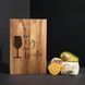 Дошка обробна S "Don't cry, drink wine" з горіха, англійська BD-wd-70 фото 1