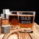 Стакан для виски "Dad Boss", англійська, Крафтова коробка HK-SV-19 фото 2