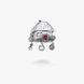 Брошка срібна з рубіном та підвісками Хатка Mini Ruby 925 Сонях 237-S22-0229b фото 4