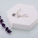 Сережки срібні з підвісками Витинанка Amethyst 925 Zirkon 2686058585 фото 5