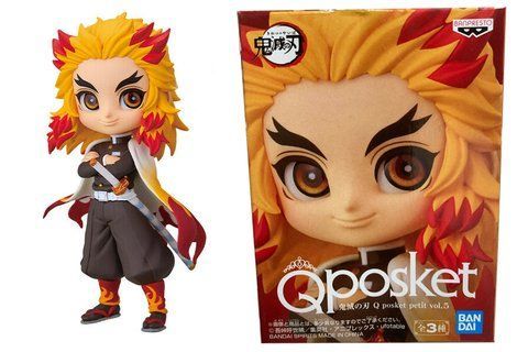 Фигурка Banpresto&nbsp;Q Posket&nbsp;Mini&nbsp;Кедзюро Рэнгоку Клинок рассекающий демонов Kyojuro Rengoku 7 см WST KR 19 2452198962 фото