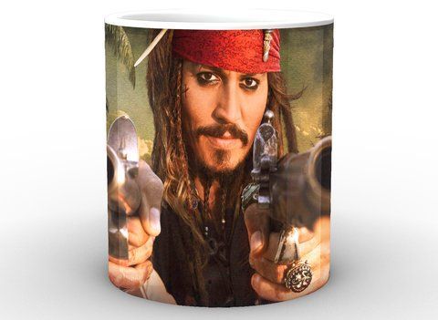 Кружка GeekLand белая Pirates of the Caribbean Пираты Карибского моря с оружием PC.02.025 PC.02.025 фото
