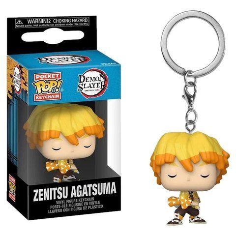 Фигурка брелок Фанко Поп Клинок рассекающий демонов Зеницу Funko Pop Demon Slayer Zenitsu 4 см DS ZA 869 4 DS ZA 869 4 фото