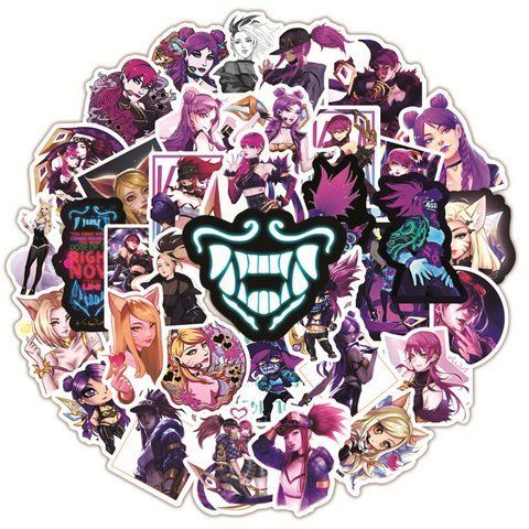 Стікерпак Набір наклейок GeekLand Ліга легенд League of Legends 50 штук 2881874326 фото