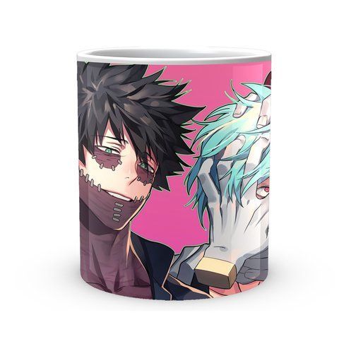Кружка GeekLand&nbsp;Моя геройская академия My Hero Academia Даби и Шигараки на розовом фоне MHA 02.514 1683902971 фото