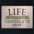 Табличка інтер'єрна металева Life happens chocolateels 124822 фото