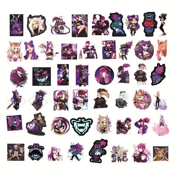 Стікерпак Набір наклейок GeekLand Ліга легенд League of Legends 50 штук 2881874326 фото