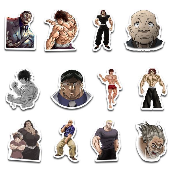 Стикерпак Набор наклеек GeekLand Боец баки Baki the Grappler 45 штук SP BG 01 SP BG 01 фото