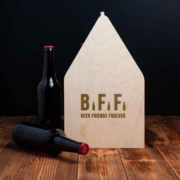 Ящик для пива "Beer Friends Forever" для 6 пляшок, англійська BD-beerbox-03 фото