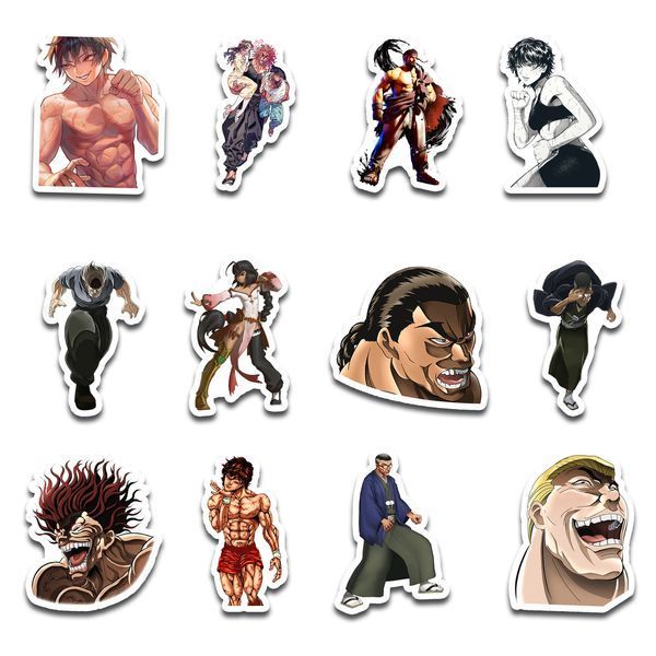 Стикерпак Набор наклеек GeekLand Боец баки Baki the Grappler 45 штук SP BG 01 SP BG 01 фото