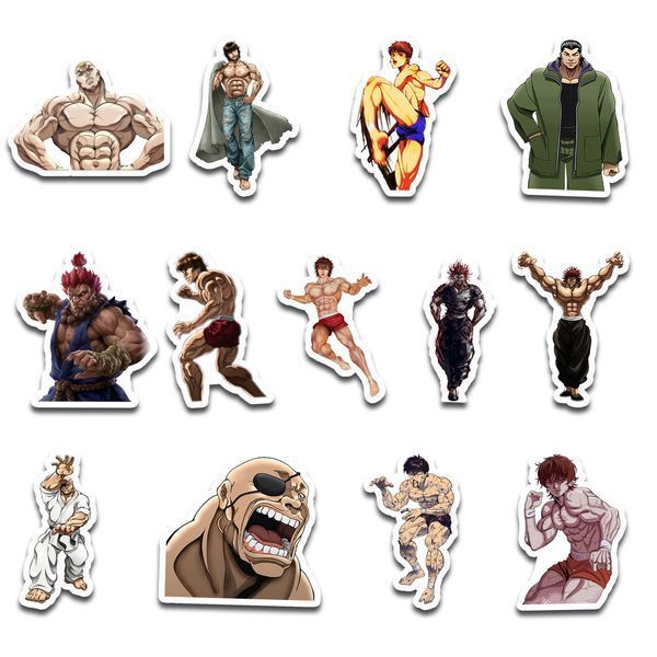 Стикерпак Набор наклеек GeekLand Боец баки Baki the Grappler 45 штук SP BG 01 SP BG 01 фото