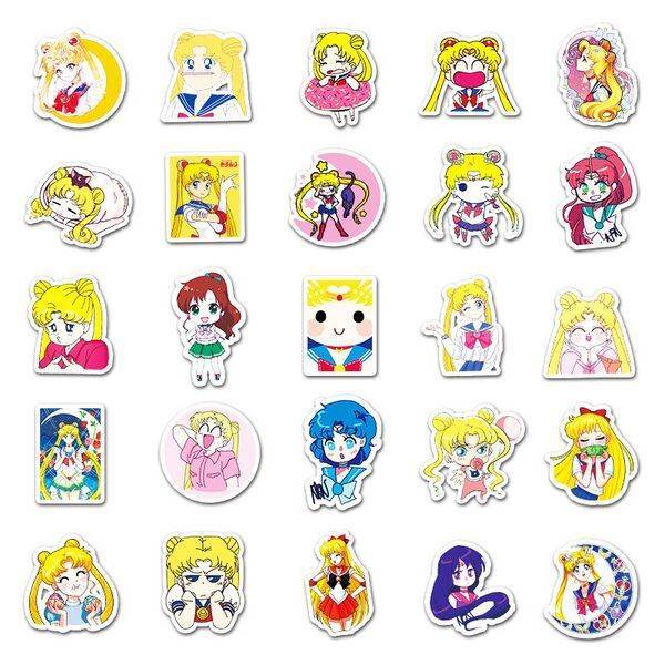 Стикерпак Сейлор Мун Набор наклеек GeekLand Sailor Moon 50 штук 2881880173 фото