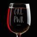 Бокал для вина "GRL PWR", английский, Крафтовая коробка 2603864398 фото 3