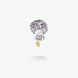 Кулон серебряный с позолоченой подвеской в форме сердца Пани-Краса Amethyst 925 Zirkon 284-SG-5269p фото 3