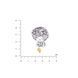 Кулон серебряный с позолоченой подвеской в форме сердца Пани-Краса Amethyst 925 Zirkon 284-SG-5269p фото 4