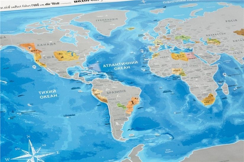 Скретч-карта Discovery Maps World українською мовою 2426071269 фото