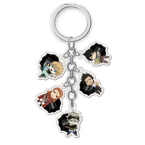 Брелок акриловий Чорна конюшина Black Clover 11 см 2462169307 фото