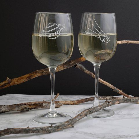 Бокалы для вина парные "Ты мой космос", Крафтова коробка BD-BV-29 фото