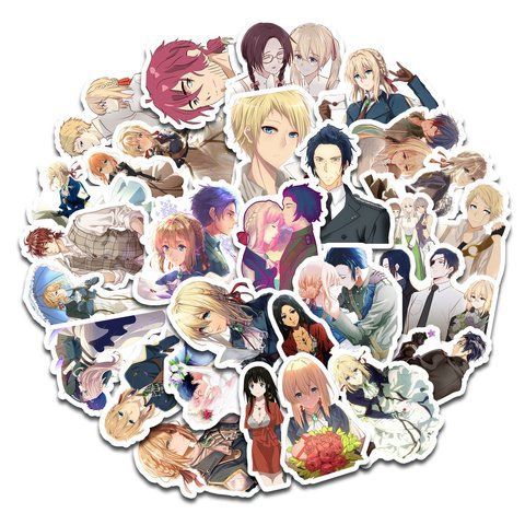 Стікерпак Набір наклейок GeekLand Вайлет Евергарден Violet Evergarden 45 штук SP VE 01 SP VE 01 фото