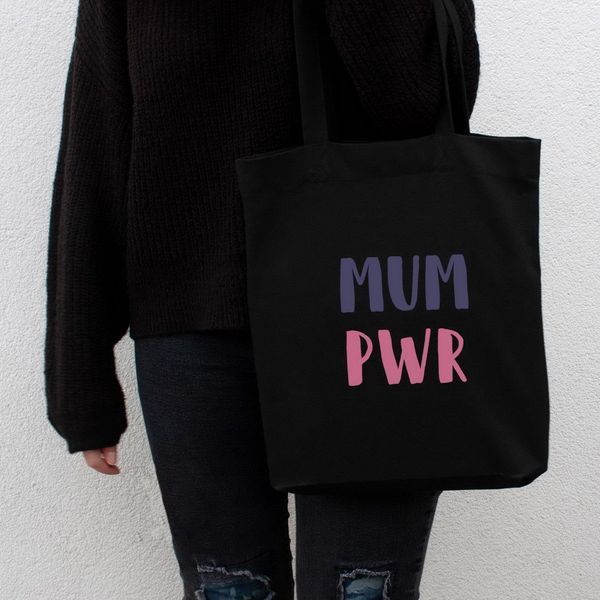 Экосумка "МUM PWR", Черный, английский 2603862639 фото