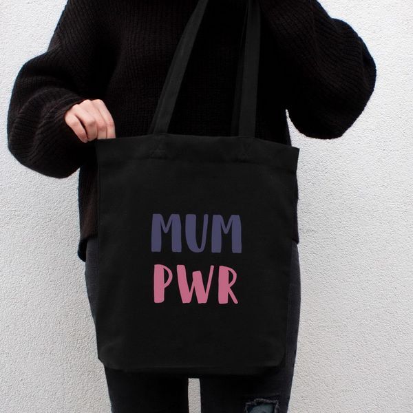 Экосумка "МUM PWR", Черный, английский 2603862639 фото