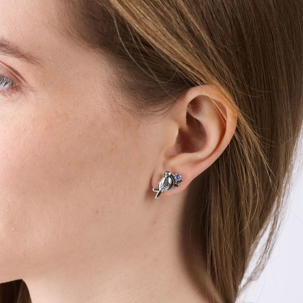 Пумери срібні Солом'яко Lavender 925 Zirkon 262-S25-5295s фото