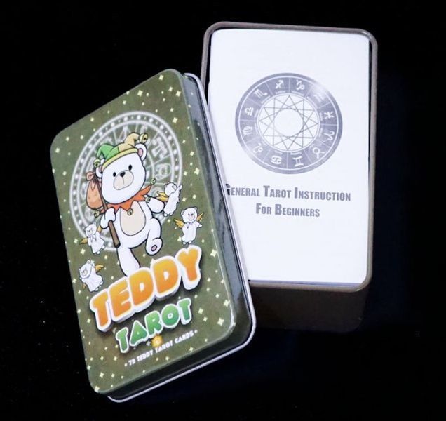 Карти Таро Мішок Тедді Teddy Tarot у металевій коробці 2515654130 фото